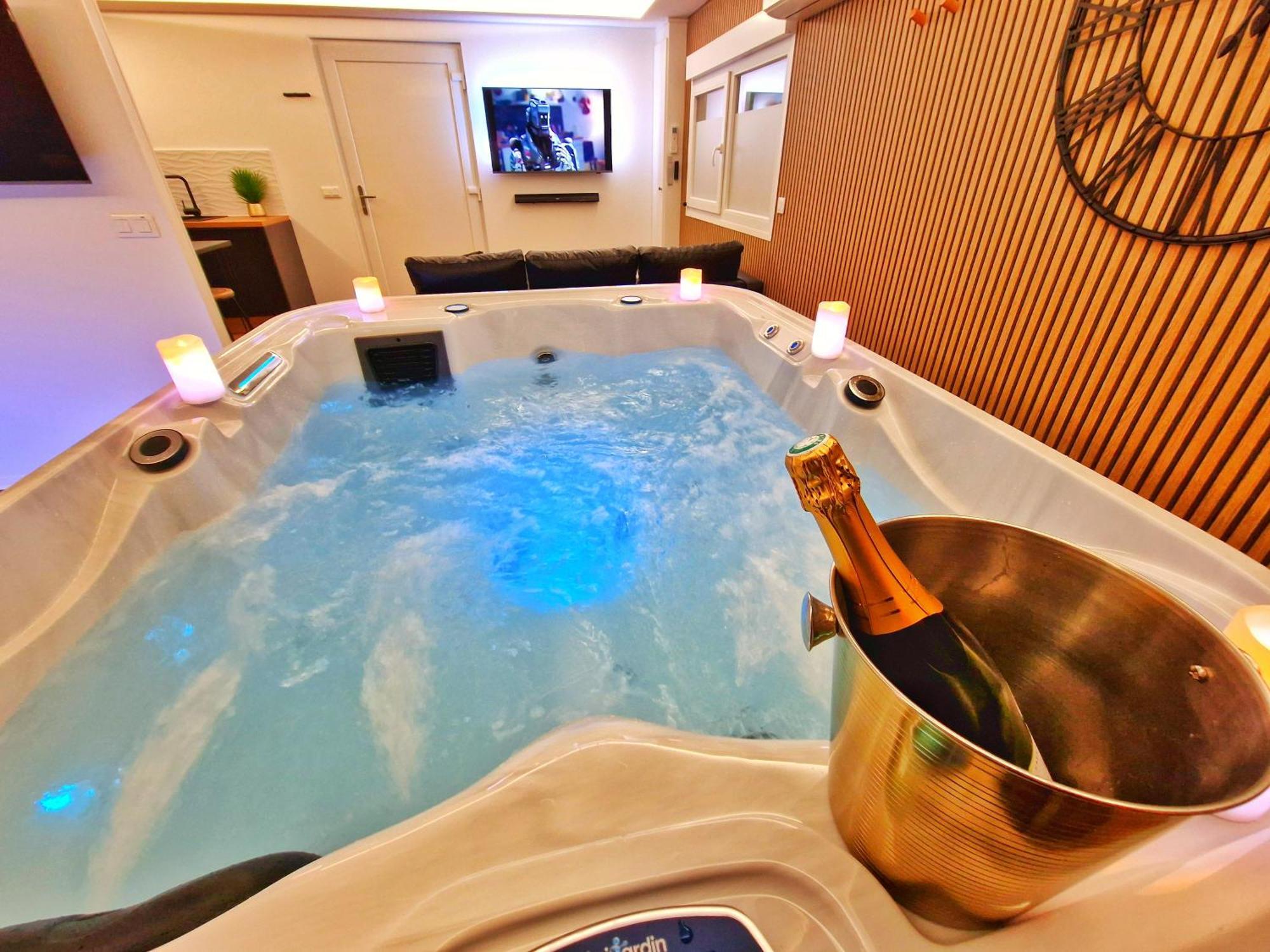 Relax Spa-4 Pers-Jacuzzi-Parking-Jardin-Clim-Colmar Muntzenheim Ngoại thất bức ảnh